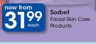 Sorbet Facial Skin Care Products