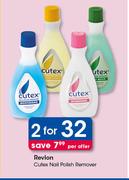 Revlon Cutex Nail Polish Remover-For 2 Per Offer