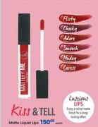 Sorbet Kiss & Tell Matte Liquid Lips-Each