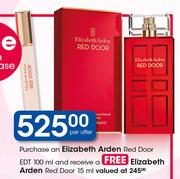 Elizabeth Arden Red Door EDT-100ml Free Elizabeth Arden Red Door-15ml