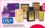 Quorum, Antonio Banderas, Benetton Or Paco Rabanne Fragrances-Each