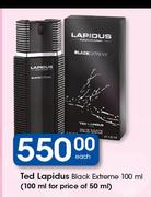 Ted Lapidus Black Extreme-100ml Each