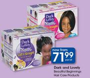 Dark And Lovely Beautiful Beginnings Hair Care Products-Per Kit