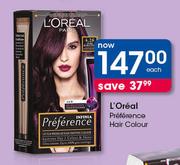 L'Oreal Preference Hair Colour-Each