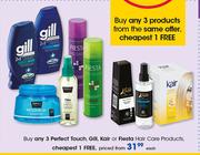 Perfect Touch, Gill, Kair Or Fiesta Hair Care Products-Each