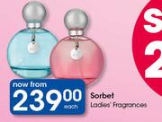 Sorbet Ladies Fragrances-each