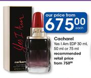 Cacharel Yes I Am EDP-30ml, 50ml Or 75ml Each