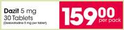 Dazit 5 mg 30 Tablets-Per Pack