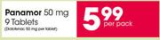 Panamor 50 mg 9 Tablets-Per Pack