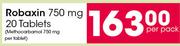 Robaxin 750 mg 20 Tablets-Per Pack