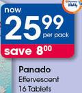 Panado Effervescent 16 Tablets-Per Pack