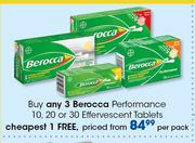 Berocca Performance 10, 20 Or 30 Effervescent Tablets-Per Pack