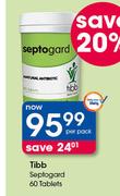 Tibb Septogard 60 tablets-Per Pack