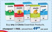 Clicks Essentials Products-Per Pack
