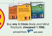 Clicks Body And Mind Products-Per Pack