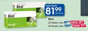 Biral Tablets-40's Per Pack