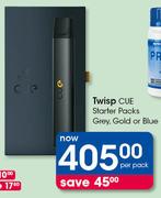 Twisp CUE Starter Packs Grey, Gold Or Blue-Per Pack