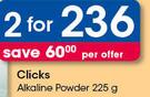 Clicks Alkaline Powder-2X225g