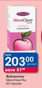 Bioharmony MenoClove Plus 60 Capsules-Per Pack