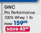 GNC Pro Performance 100% Whey 1 lb-Each