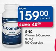 GNC Vitamin B-Complex 50 mg 100 Capsules-Per Pack