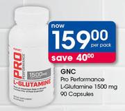 GNC Pro Performance L-Glutamine 1500 mg 90 Capsules-Per Pack