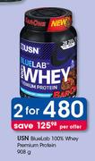 USN BlueLab 100% Whay Premuim Protein 908g-For 2 