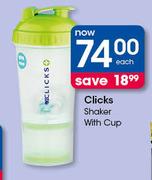 Clicks Shaker With Cup-Each