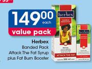 Herbex Banded Pack (Attack The Fat Syrup Plus Fat Burn Booster)-Each
