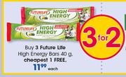 Future Life High Energy Bars 40g-Each