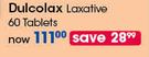 Dulcolax Laxative-60 Tablets 