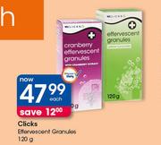 Clicks Effervescent Granules-120g Each