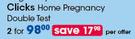 Clicks Home Pregnancy  Double Test-For 2