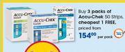 Accu-Chek 50 Strips-Per Pack