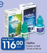 Optive Fusion Or gel 10ml Or 90ml-Each