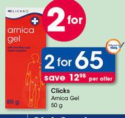 Clicks Arnica Gel-2 x 50g
