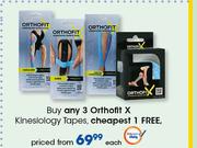 Orthofit X Kineslology Tapes-Each