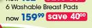 Avent 6 Washable Breast Pads-Each