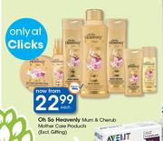Oh So Heavenly Mum & Cherub Mother Care Products(Excl. Gifting)-Each