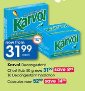 Karvol Decongestant Inhalation-10 Capsules Each