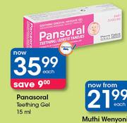 Panasoral Teething Gel-15ml Each
