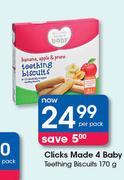 Clicks Made 4 Baby Teething Biscuits-170g Per Pack