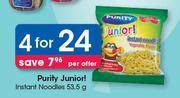 Purity Junior Instant Noodles-4x53.5g Per Offer 
