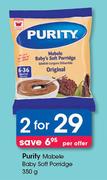 Purity Mabele Baby Soft Porridge-2x350g Per Offer 