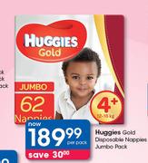 Huggies Gold Disposable Nappies Jumbo Pack-Per Pack