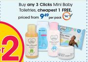 Clicks Mini Baby Toiletries-Per Pack