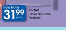 Sorbet Facial SkinCare Products.
