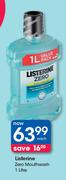 Listerine Zero Mouthwash-1 Litre Each