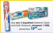 Aquafresh Extreme Clean And Kids' Products-Each