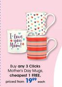 Clicks Mother's Day Mugs-Each